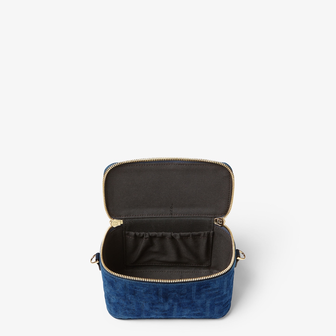 FENDI Fendi Vanity Blue FF denim flocked mini-bag - Image 5